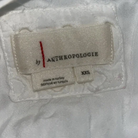 ANTHROPOLOGIE The Somerset Collection Eyelet Edition Maxi Dress White Size XXS - Picture 15 of 15